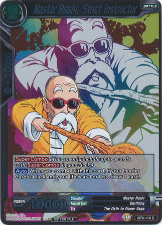 Master Roshi, Strict Instructor (Event Pack 4) (BT6-110) [Promotion Cards] | Dragon's Lair Comics and Fantasy Houston TX