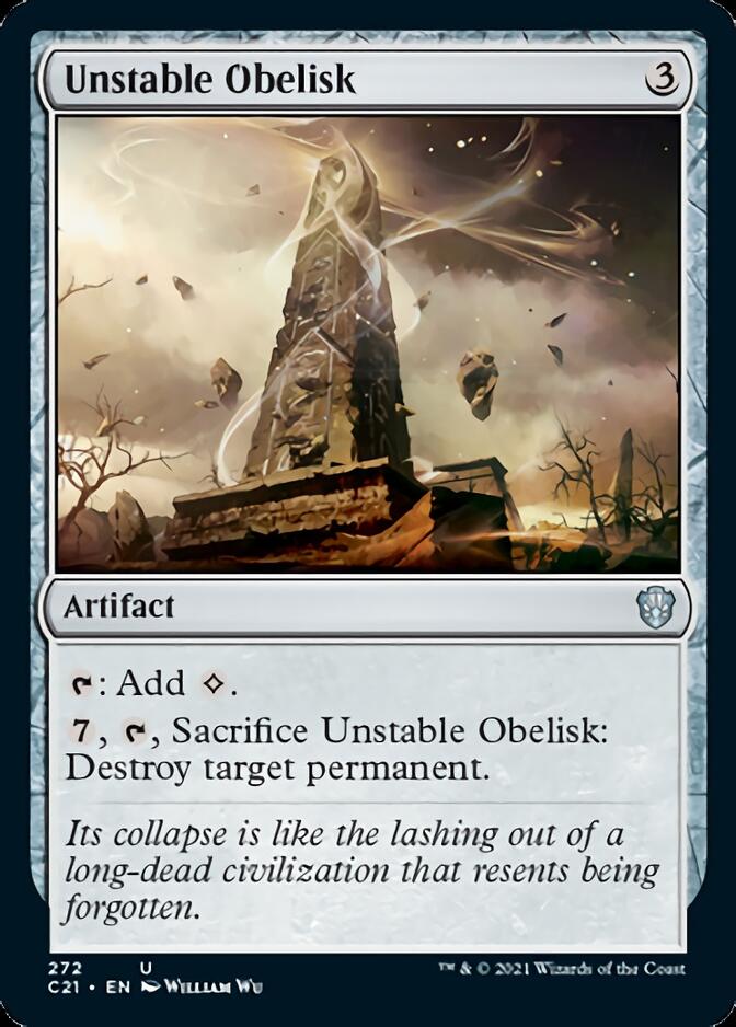 Unstable Obelisk [Commander 2021] | Dragon's Lair Comics and Fantasy Houston TX