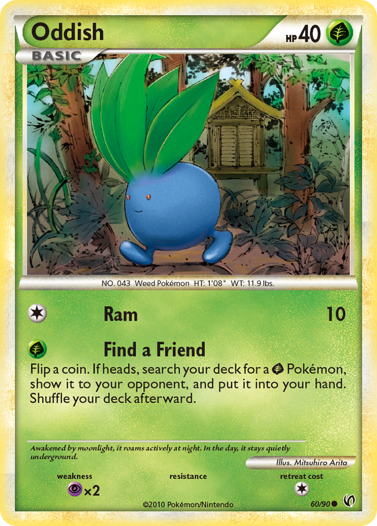 Oddish (60/90) [HeartGold & SoulSilver: Undaunted] | Dragon's Lair Comics and Fantasy Houston TX