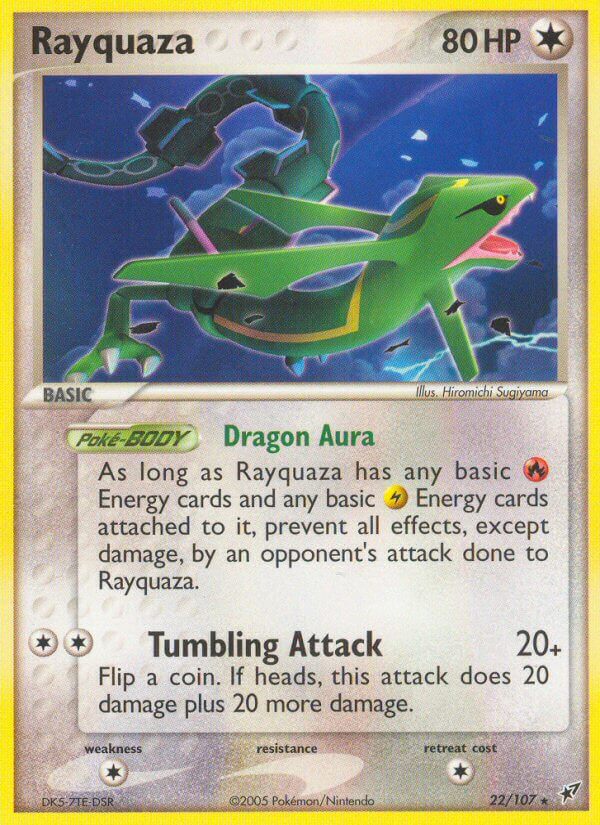 Rayquaza (22/107) (Theme Deck Exclusive) [EX: Deoxys] | Dragon's Lair Comics and Fantasy Houston TX