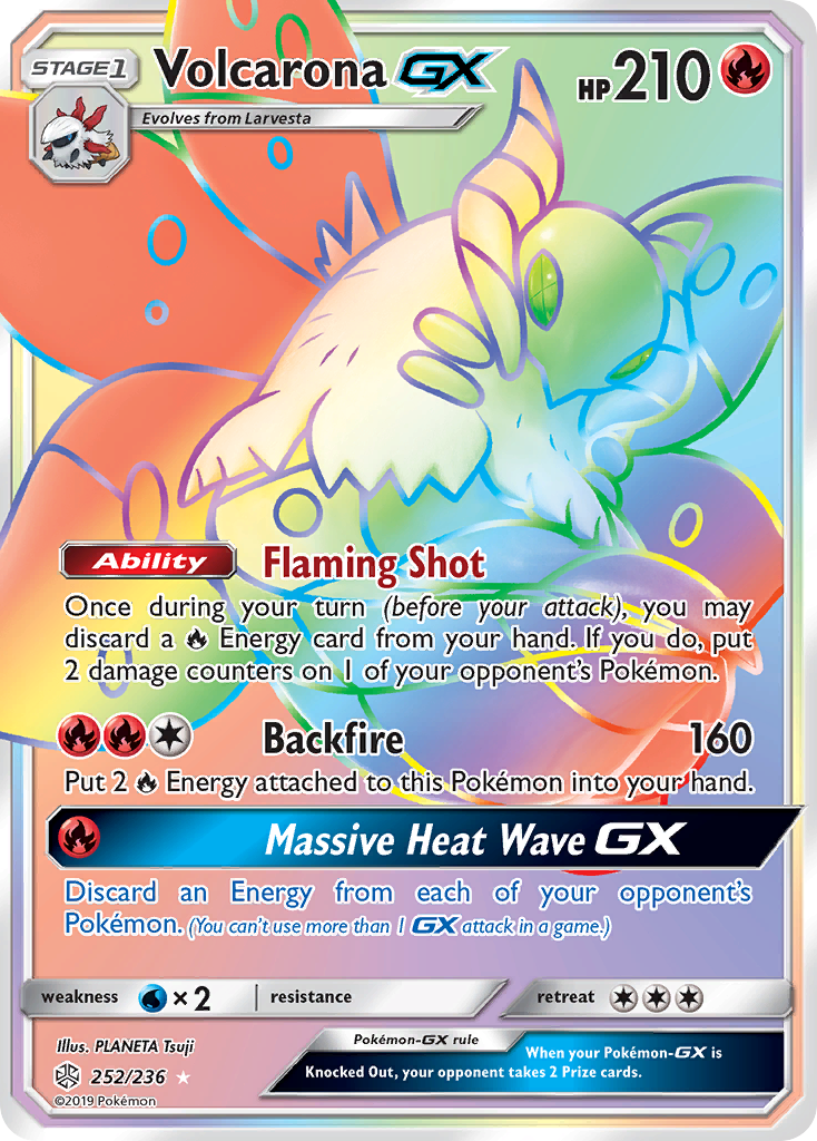 Volcarona GX (252/236) [Sun & Moon: Cosmic Eclipse] | Dragon's Lair Comics and Fantasy Houston TX