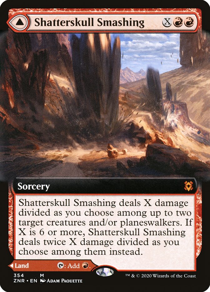 Shatterskull Smashing // Shatterskull, the Hammer Pass (Extended Art) [Zendikar Rising] | Dragon's Lair Comics and Fantasy Houston TX