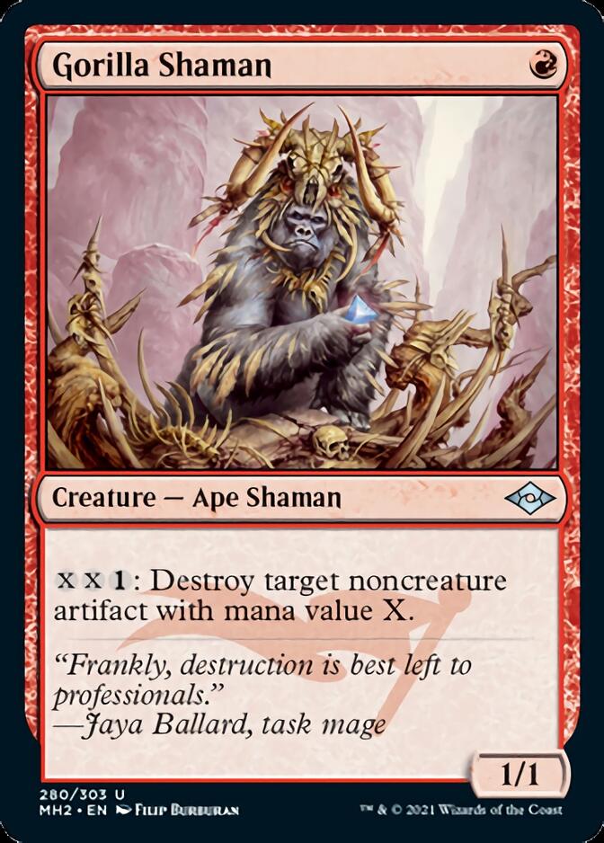 Gorilla Shaman (Foil Etched) [Modern Horizons 2] | Dragon's Lair Comics and Fantasy Houston TX