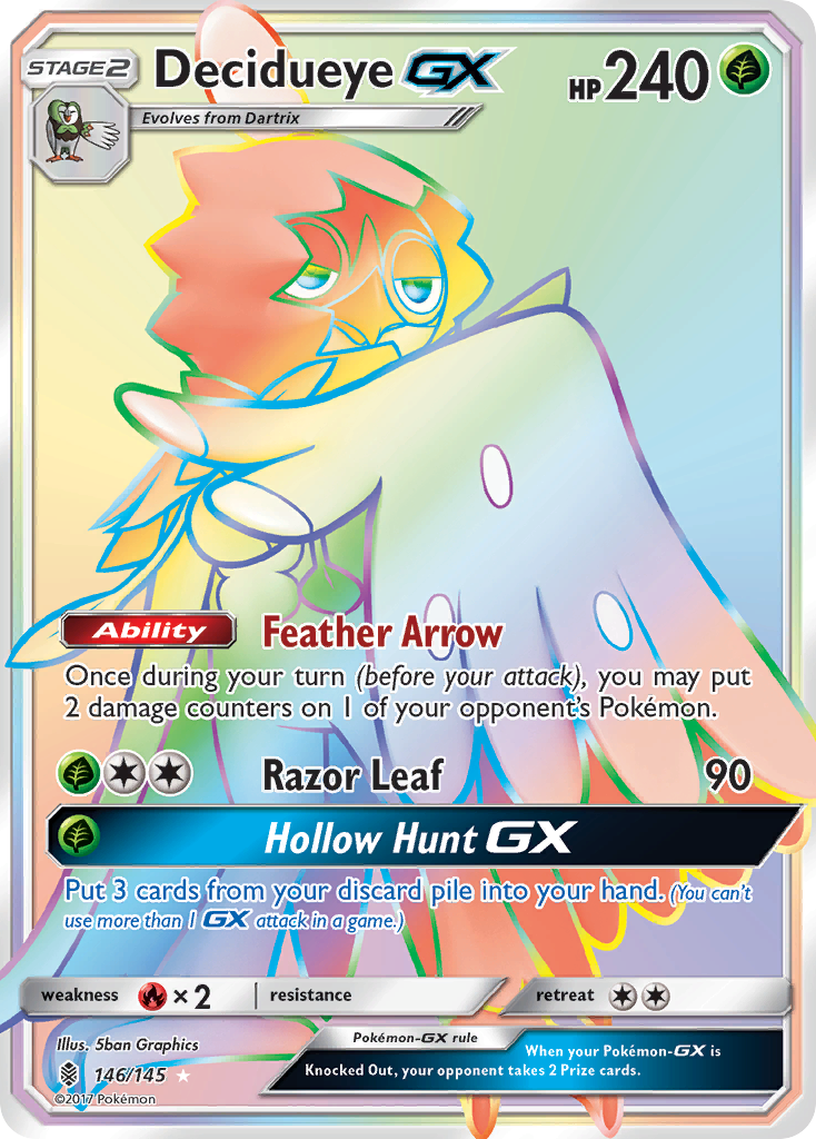 Decidueye GX (146/145) [Sun & Moon: Guardians Rising] | Dragon's Lair Comics and Fantasy Houston TX