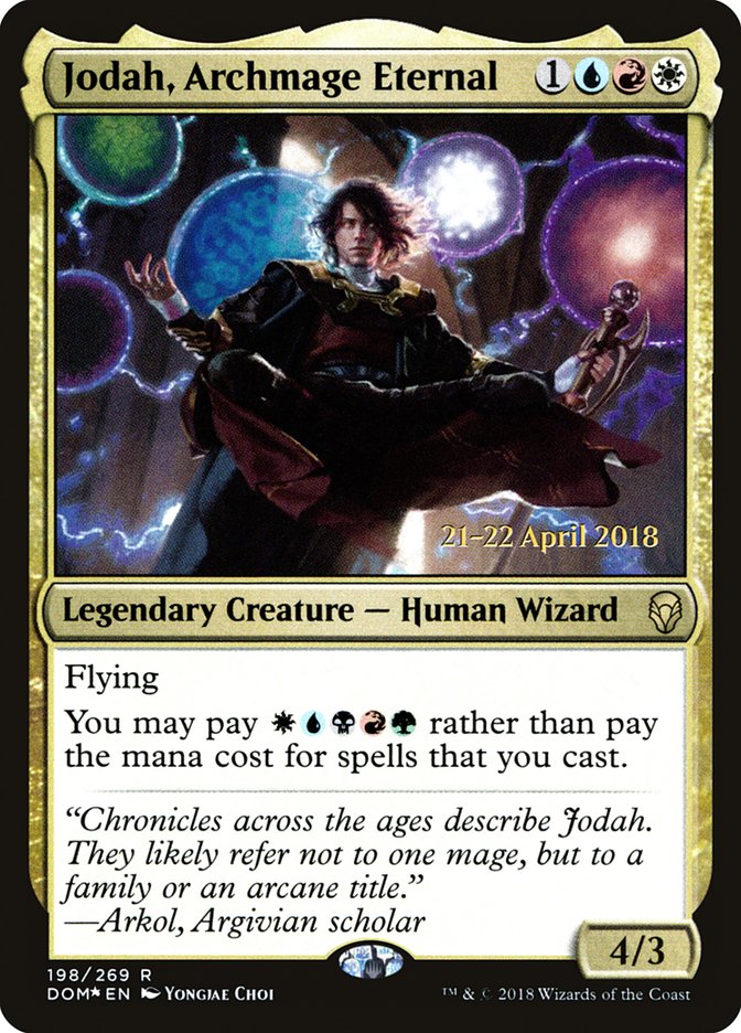 Jodah, Archmage Eternal [Dominaria Prerelease Promos] | Dragon's Lair Comics and Fantasy Houston TX