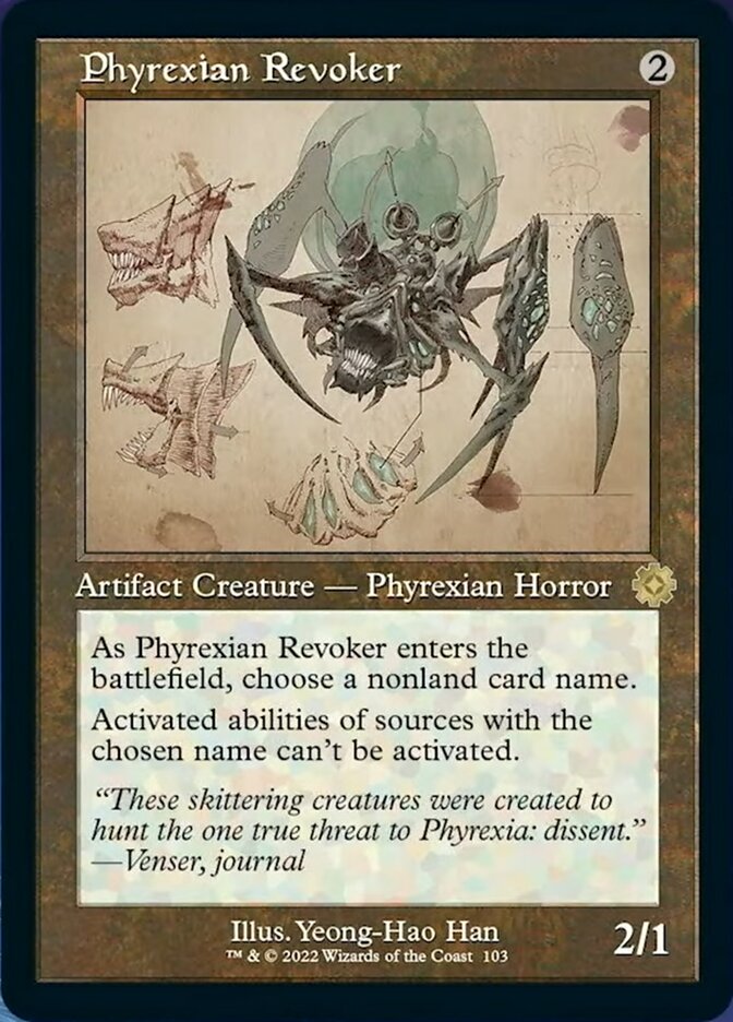 Phyrexian Revoker (Retro Schematic) [The Brothers' War Retro Artifacts] | Dragon's Lair Comics and Fantasy Houston TX