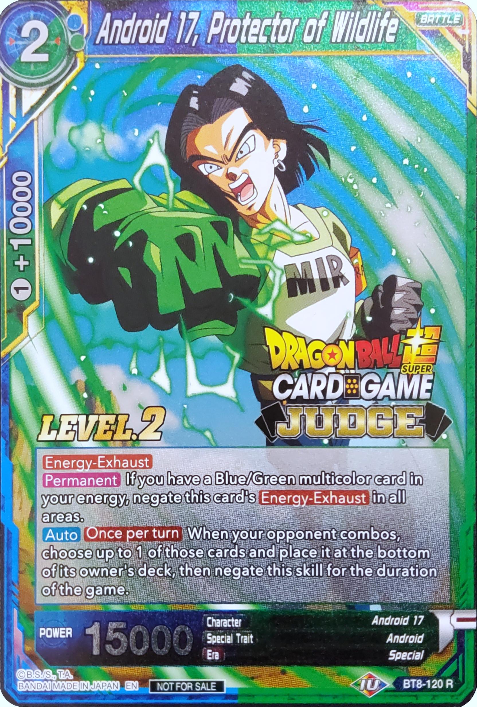 Android 17, Protector of Wildlife (Level 2) (BT8-120) [Judge Promotion Cards] | Dragon's Lair Comics and Fantasy Houston TX