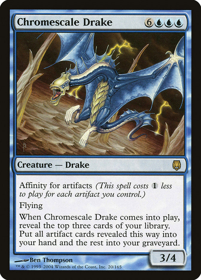 Chromescale Drake [Darksteel] | Dragon's Lair Comics and Fantasy Houston TX