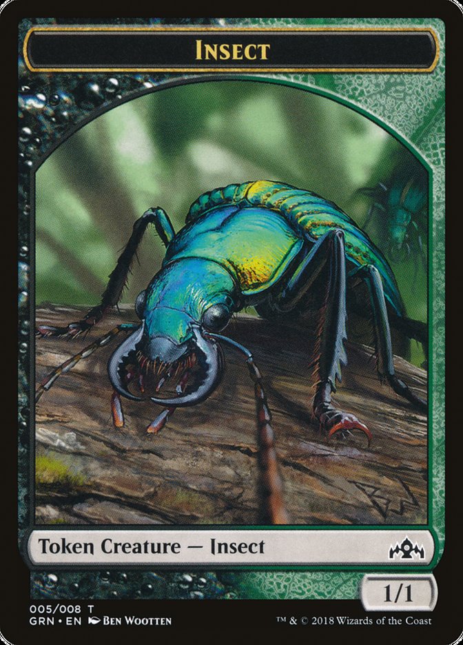 Saproling // Insect Double-Sided Token [Guilds of Ravnica Guild Kit Tokens] | Dragon's Lair Comics and Fantasy Houston TX