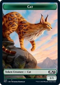 Cat (020) // Dog Double-Sided Token [Core Set 2021 Tokens] | Dragon's Lair Comics and Fantasy Houston TX