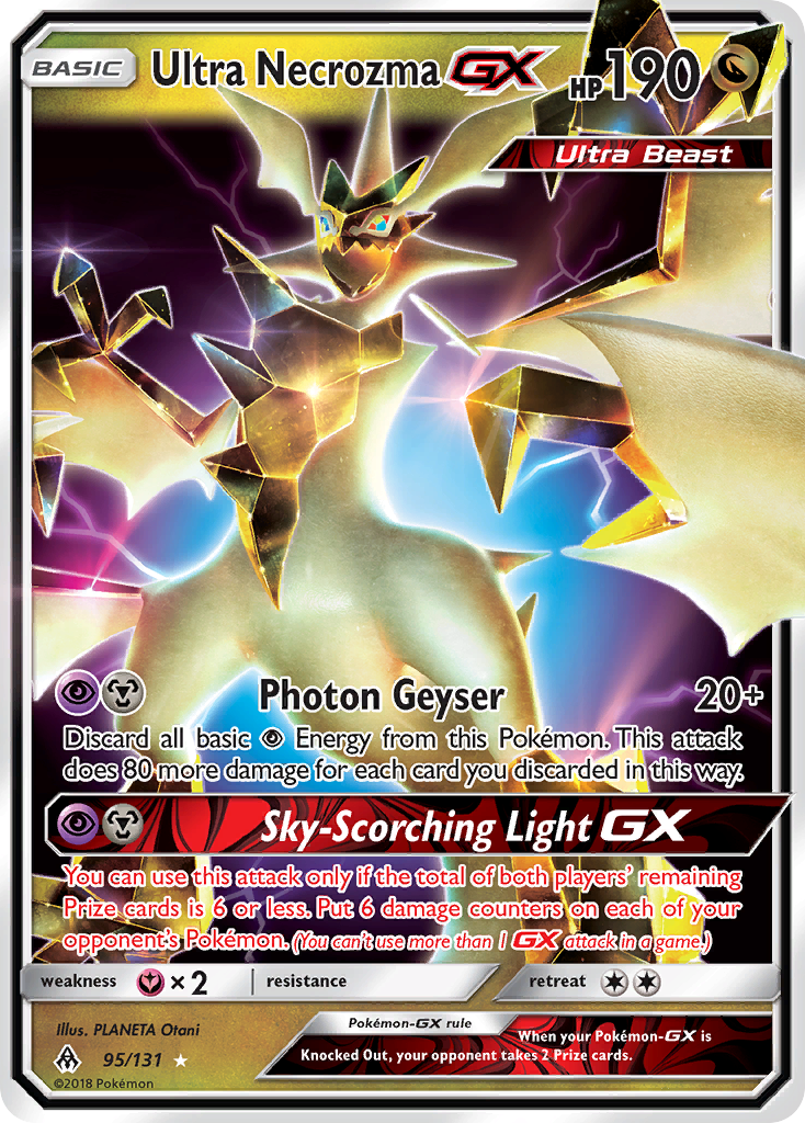 Ultra Necrozma GX (95/131) [Sun & Moon: Forbidden Light] | Dragon's Lair Comics and Fantasy Houston TX