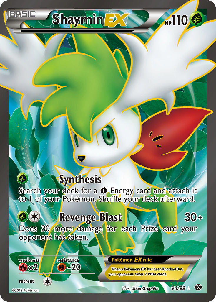 Shaymin EX (94/99) [Black & White: Next Destinies] | Dragon's Lair Comics and Fantasy Houston TX