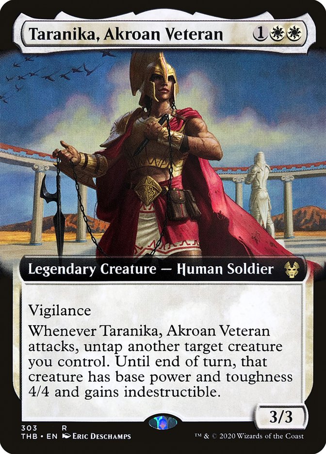 Taranika, Akroan Veteran (Extended Art) [Theros Beyond Death] | Dragon's Lair Comics and Fantasy Houston TX