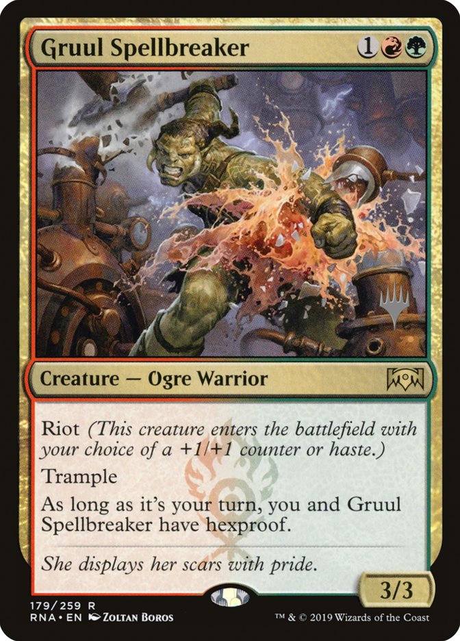 Gruul Spellbreaker (Promo Pack) [Ravnica Allegiance Promos] | Dragon's Lair Comics and Fantasy Houston TX