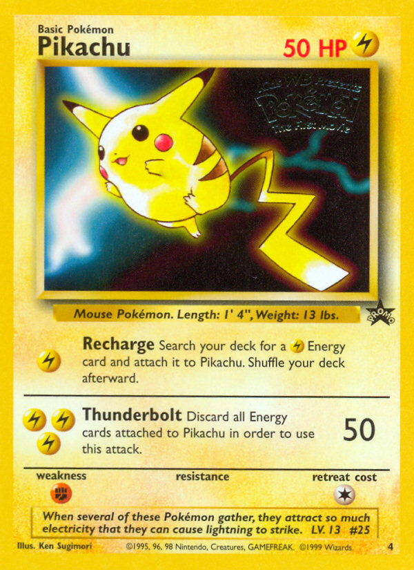 Pikachu (4) [Wizards of the Coast: Black Star Promos] | Dragon's Lair Comics and Fantasy Houston TX