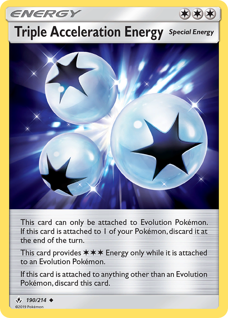 Triple Acceleration Energy (190/214) [Sun & Moon: Unbroken Bonds] | Dragon's Lair Comics and Fantasy Houston TX