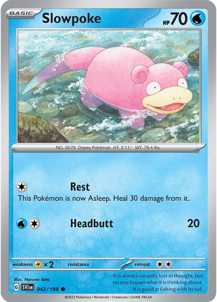 Slowpoke (042/198) [Scarlet & Violet: Base Set] | Dragon's Lair Comics and Fantasy Houston TX