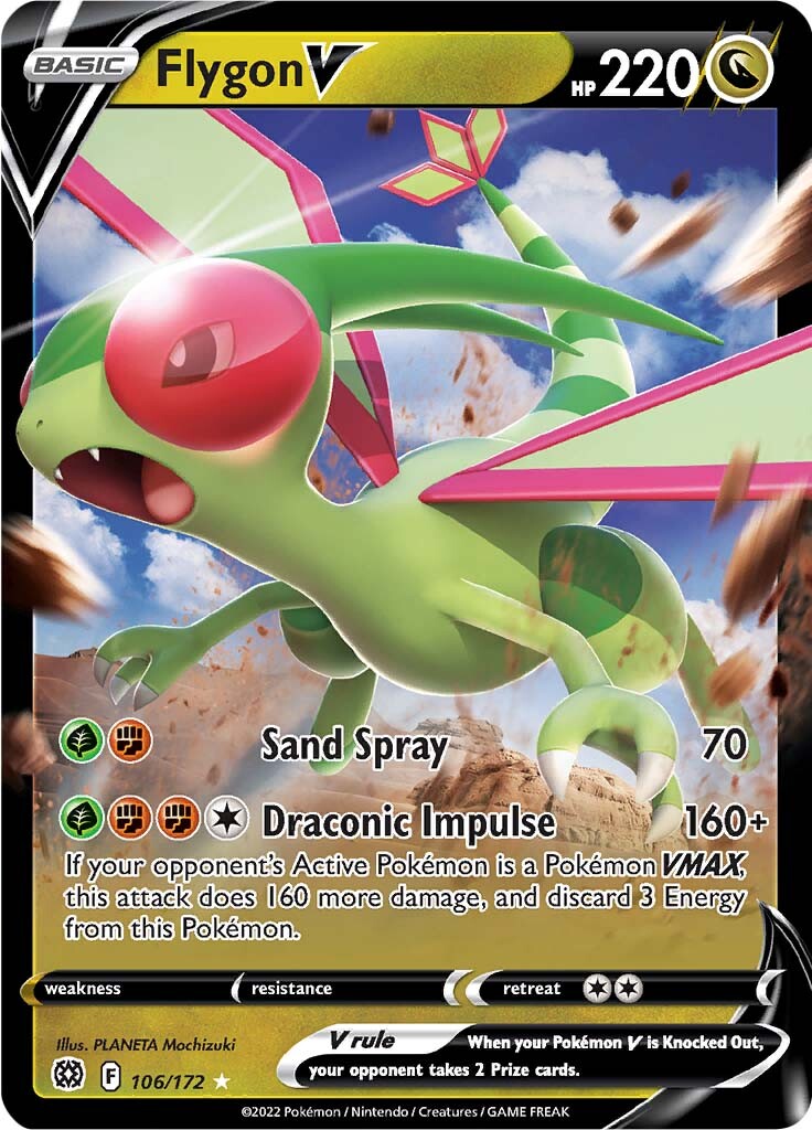 Flygon V (106/172) [Sword & Shield: Brilliant Stars] | Dragon's Lair Comics and Fantasy Houston TX