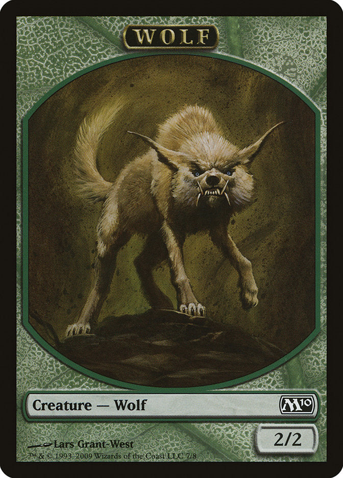 Wolf Token [Magic 2010 Tokens] | Dragon's Lair Comics and Fantasy Houston TX