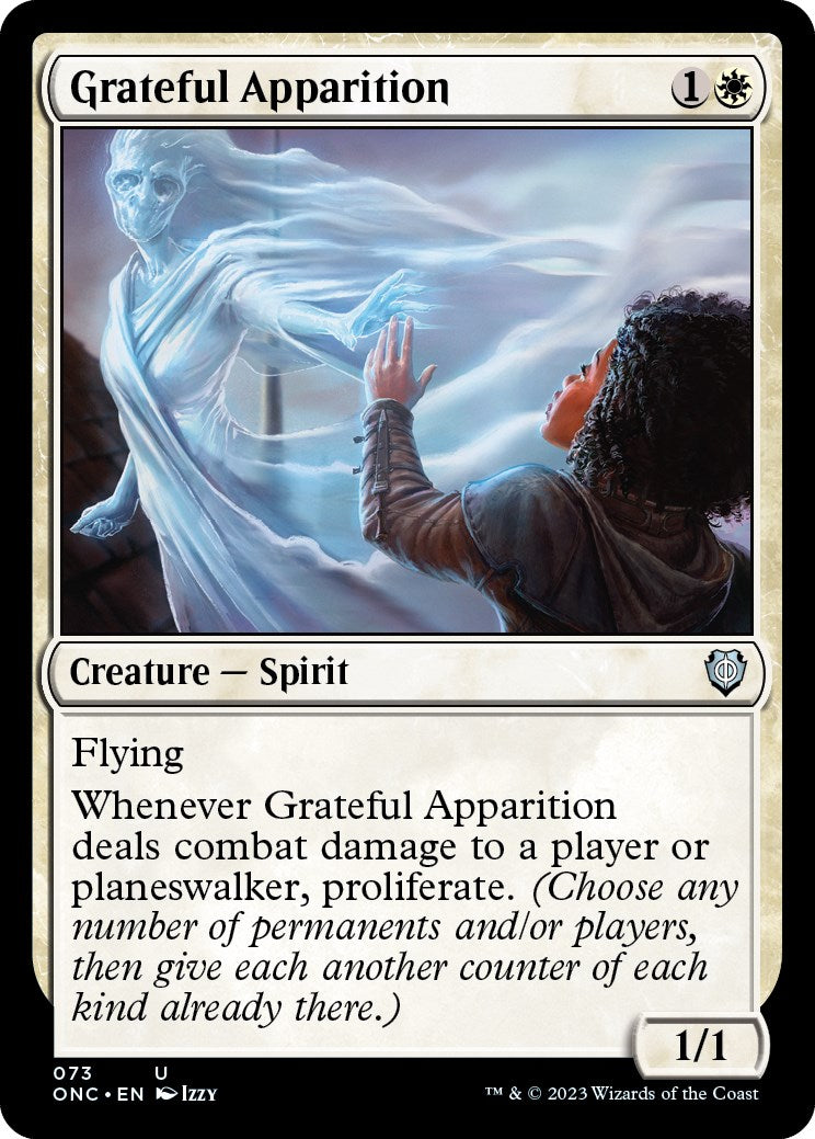 Grateful Apparition [Phyrexia: All Will Be One Commander] | Dragon's Lair Comics and Fantasy Houston TX