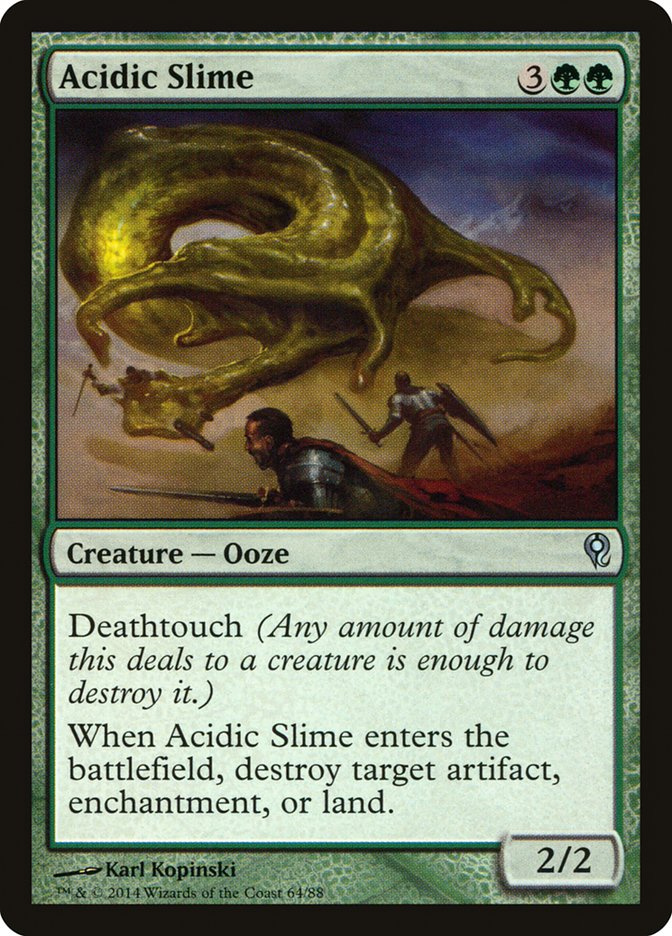 Acidic Slime [Duel Decks: Jace vs. Vraska] | Dragon's Lair Comics and Fantasy Houston TX