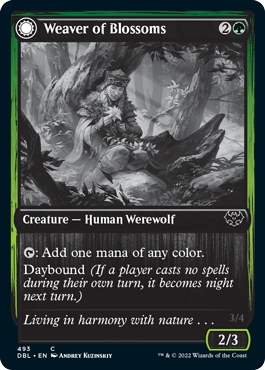 Weaver of Blossoms // Blossom-Clad Werewolf [Innistrad: Double Feature] | Dragon's Lair Comics and Fantasy Houston TX