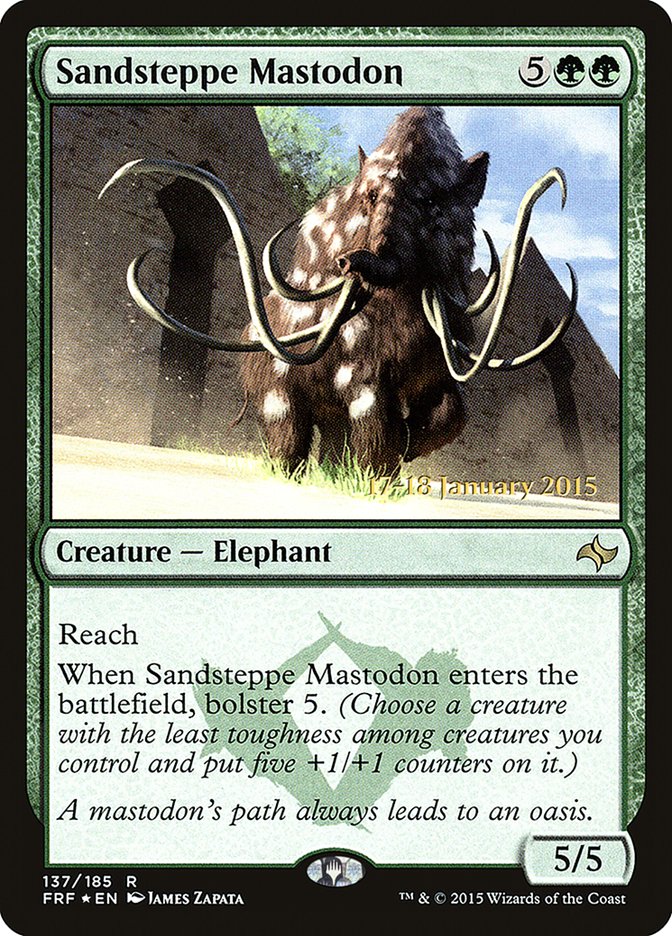 Sandsteppe Mastodon [Fate Reforged Prerelease Promos] | Dragon's Lair Comics and Fantasy Houston TX