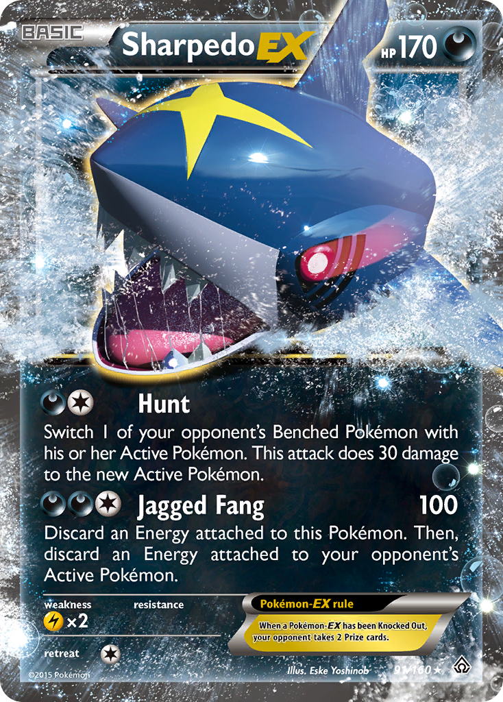 Sharpedo EX (91/160) [XY: Primal Clash] | Dragon's Lair Comics and Fantasy Houston TX