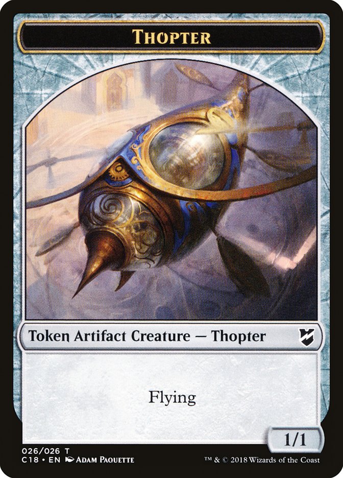 Elemental // Thopter (026) Double-Sided Token [Commander 2018 Tokens] | Dragon's Lair Comics and Fantasy Houston TX