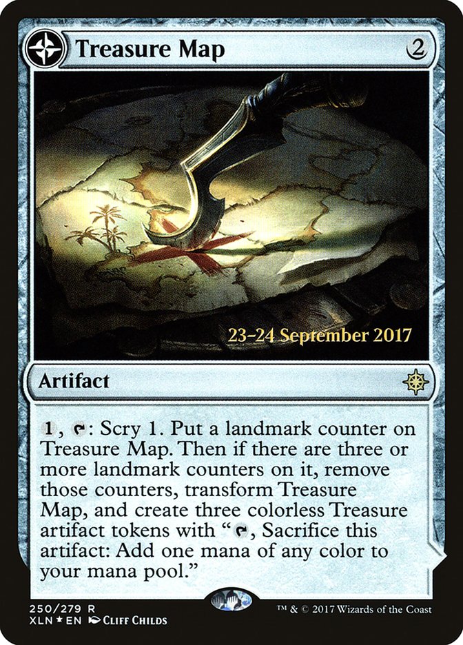 Treasure Map // Treasure Cove [Ixalan Prerelease Promos] | Dragon's Lair Comics and Fantasy Houston TX