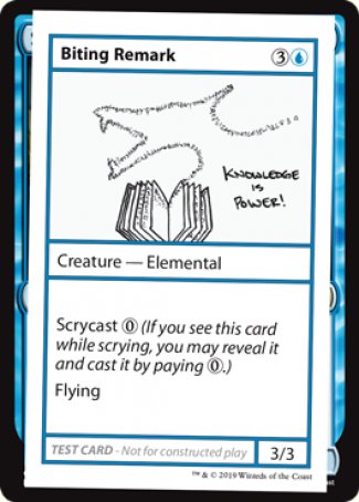 Biting Remark (2021 Edition) [Mystery Booster Playtest Cards] | Dragon's Lair Comics and Fantasy Houston TX