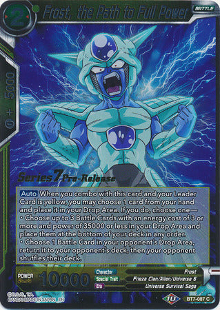 Frost, the Path to Full Power (BT7-087_PR) [Assault of the Saiyans Prerelease Promos] | Dragon's Lair Comics and Fantasy Houston TX