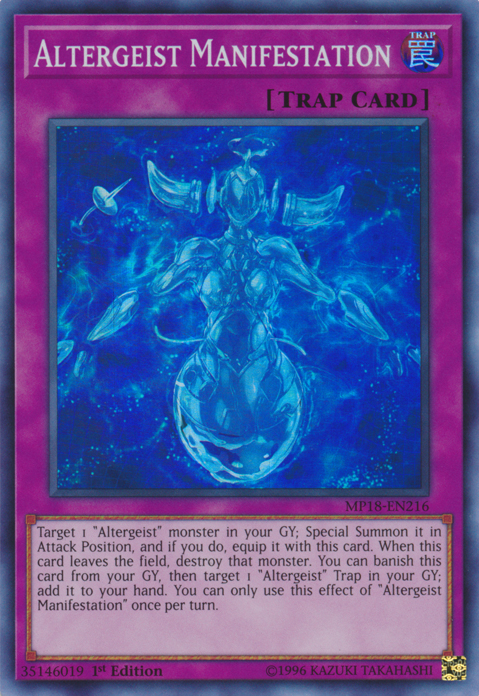 Altergeist Manifestation [MP18-EN216] Super Rare | Dragon's Lair Comics and Fantasy Houston TX