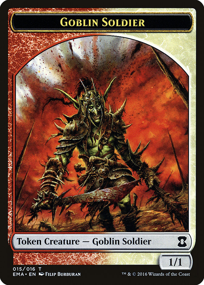 Goblin Soldier Token [Eternal Masters Tokens] | Dragon's Lair Comics and Fantasy Houston TX