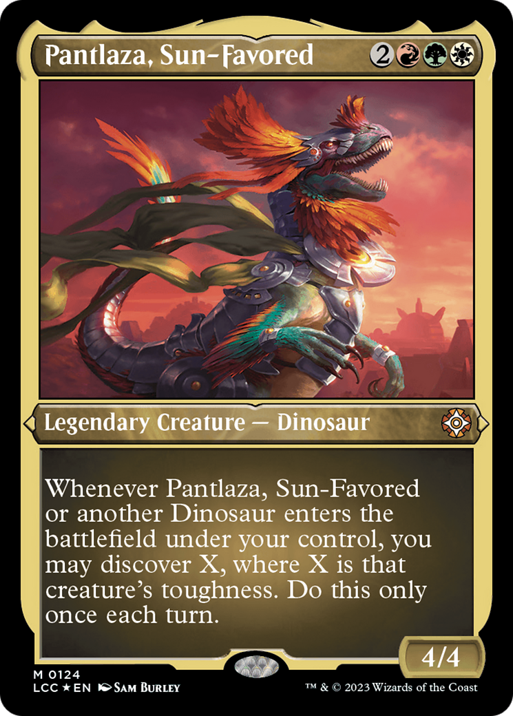 Pantlaza, Sun-Favored (Display Commander) [The Lost Caverns of Ixalan Commander] | Dragon's Lair Comics and Fantasy Houston TX