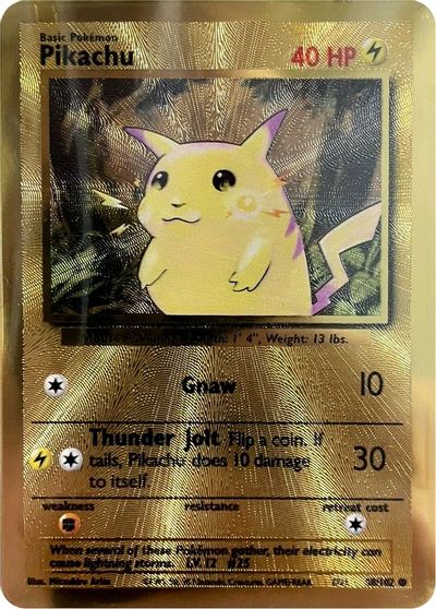 Pikachu (58/102) (Celebrations Metal Card) [Celebrations: 25th Anniversary] | Dragon's Lair Comics and Fantasy Houston TX