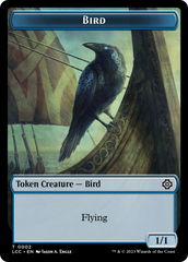 Bird // Merfolk (0003) Double-Sided Token [The Lost Caverns of Ixalan Commander Tokens] | Dragon's Lair Comics and Fantasy Houston TX