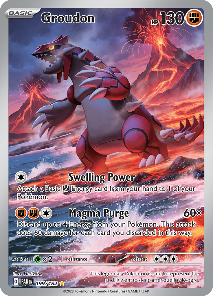 Groudon (199/182) [Scarlet & Violet: Paradox Rift] | Dragon's Lair Comics and Fantasy Houston TX