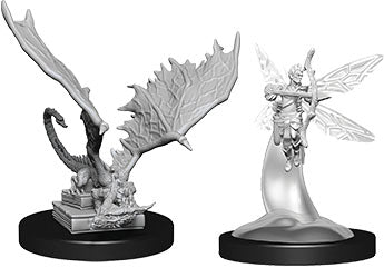 Wizkids Dungeons and Dragons Nolzur`s Marvelous Unpainted Miniatures: W9 Sprite & Pseudodragon | Dragon's Lair Comics and Fantasy Houston TX