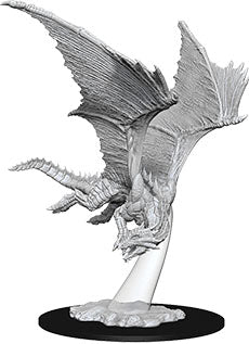 Wizkids Dungeons and Dragons Nolzur`s Marvelous Unpainted Miniatures: W9 Young Bronze Dragon | Dragon's Lair Comics and Fantasy Houston TX