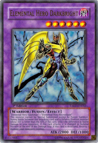 Elemental Hero Darkbright [TAEV-EN042] Ultra Rare | Dragon's Lair Comics and Fantasy Houston TX