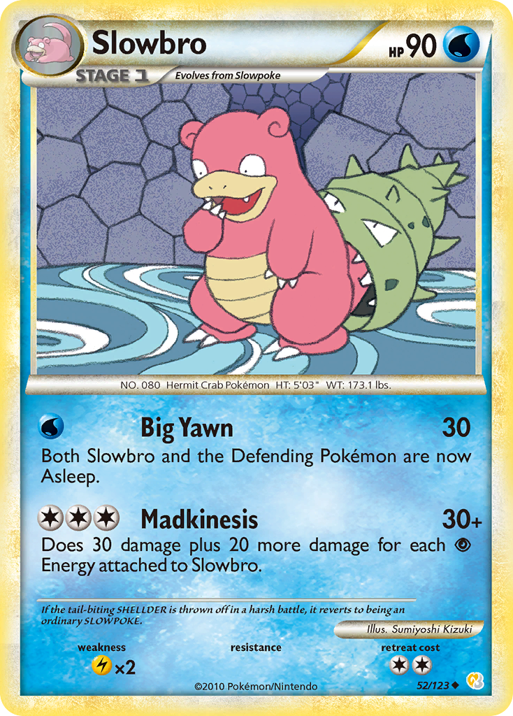 Slowbro (52/123) [HeartGold & SoulSilver: Base Set] | Dragon's Lair Comics and Fantasy Houston TX