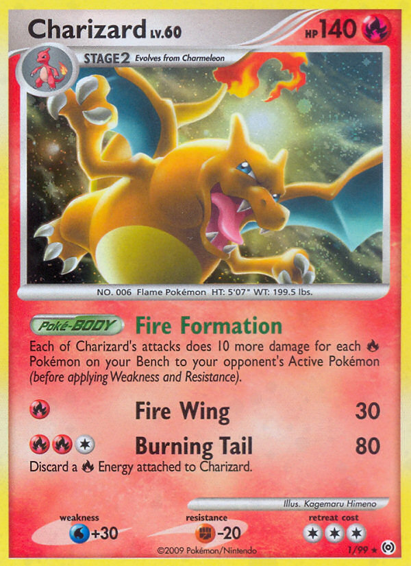 Charizard (1/99) [Platinum: Arceus] | Dragon's Lair Comics and Fantasy Houston TX