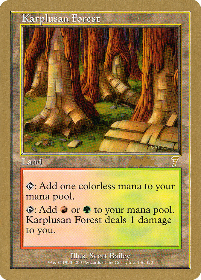 Karplusan Forest (Brian Kibler) [World Championship Decks 2002] | Dragon's Lair Comics and Fantasy Houston TX