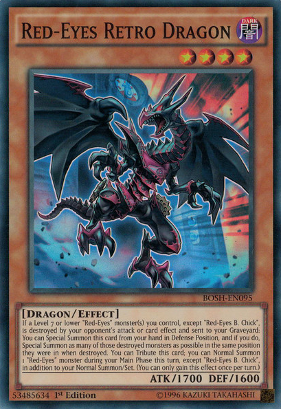 Red-Eyes Retro Dragon [BOSH-EN095] Super Rare | Dragon's Lair Comics and Fantasy Houston TX