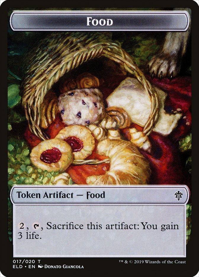 Food Token (017/020) [Throne of Eldraine Tokens] | Dragon's Lair Comics and Fantasy Houston TX