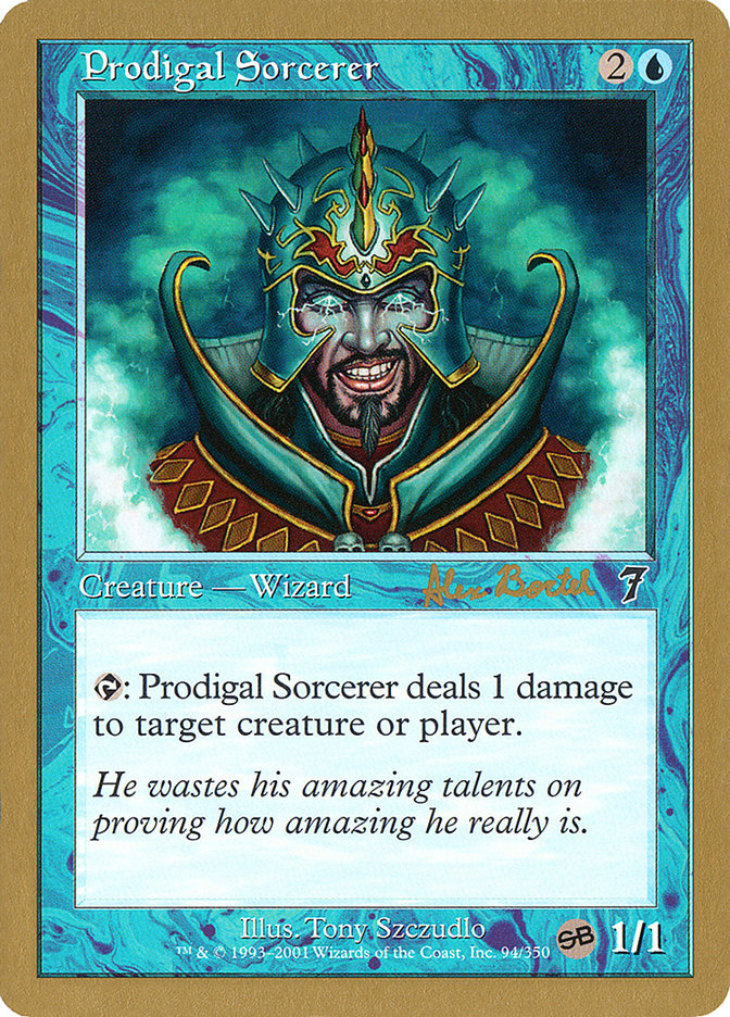 Prodigal Sorcerer (Alex Borteh) (SB) [World Championship Decks 2001] | Dragon's Lair Comics and Fantasy Houston TX