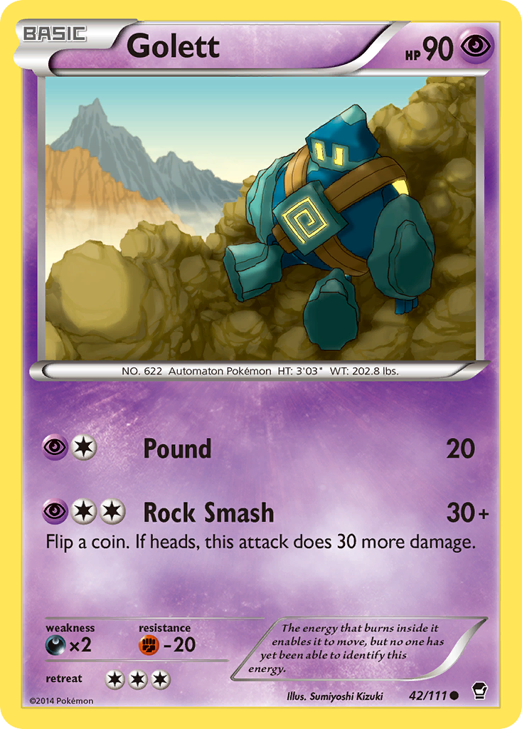 Golett (42/111) [XY: Furious Fists] | Dragon's Lair Comics and Fantasy Houston TX