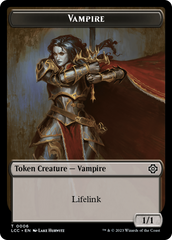 Vampire (0006) // Vampire Demon Double-Sided Token [The Lost Caverns of Ixalan Commander Tokens] | Dragon's Lair Comics and Fantasy Houston TX