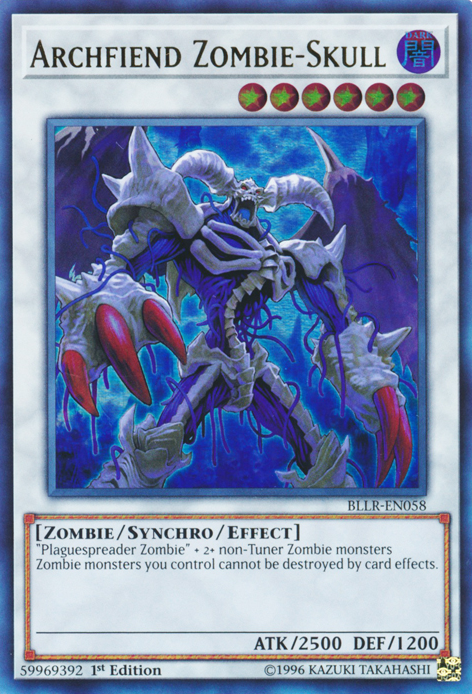 Archfiend Zombie-Skull [BLLR-EN058] Ultra Rare | Dragon's Lair Comics and Fantasy Houston TX